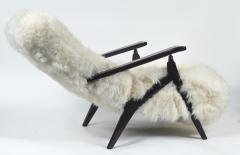 Large Mid Century Italian Adjustable Lounge Chair - 2383465