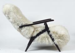 Large Mid Century Italian Adjustable Lounge Chair - 2383473