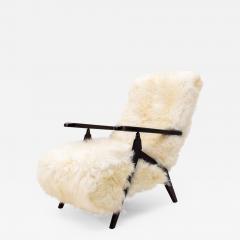 Large Mid Century Italian Adjustable Lounge Chair - 2384748