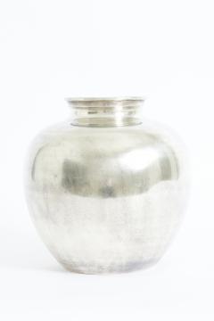 Large Mid Century Metal Vase - 3971326