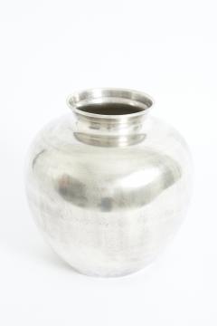 Large Mid Century Metal Vase - 3971327