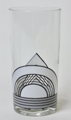 Large Mid Century Modern Barware Glass Service 1970 United States - 2797990