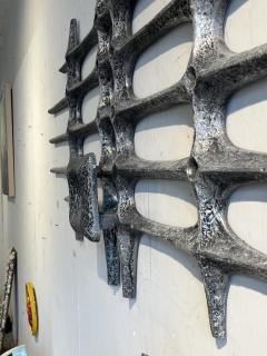 Large Mid Century Modern Brutalist Aluminum Sculpture - 4045167