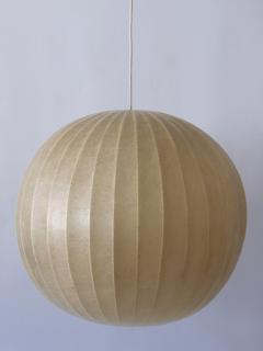 Large Mid Century Modern Cocoon Pendant Lamp or Hanging Light Germany 1960s - 2672925