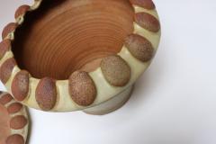 Large Mid Century Modern Glazed Terracotta Planter with Saucer by Deanna Nichols - 4452985