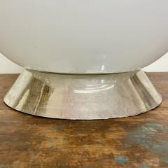 Large Mid Century Modern Handblown Glass and Chrome Table Desk Lamp Italian - 3147172