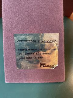 Large Mid Century Modern Photo Frame in Brass plated Gold Italy late 1960s - 1212328