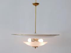 Large Mid Century Modern Ufo Ceiling Light or Pendant Lamp Germany 1950s 2 - 3637002