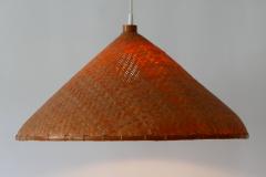 Large Mid Century Modern Wicker Pendant Lamp or Hanging Light Germany 1960s - 1941821