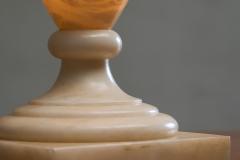 Large Mid Century Table Lamp in Alabaster Spain 1970s - 4394544