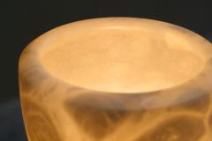 Large Mid Century Table Lamp in Alabaster Spain 1970s - 4394545