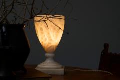 Large Mid Century Table Lamp in Alabaster Spain 1970s - 4394557