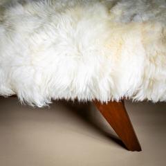 Large Mid Century Wooden Daybed with Adjustable Headrest - 4431861