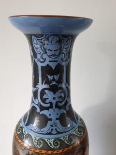 Large Mid Century painted Swedish vase - 3793160