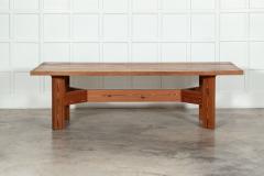 Large MidC English Pine Refectory Table Desk - 3363301