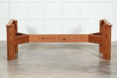 Large MidC English Pine Refectory Table Desk - 3363304