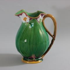 Large Minton Majolica Lily Jug Pitcher - 2174297