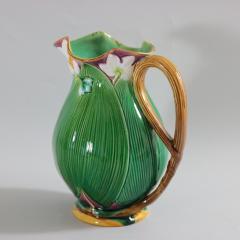 Large Minton Majolica Lily Jug Pitcher - 2174298