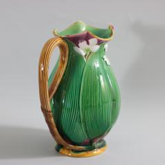 Large Minton Majolica Lily Jug Pitcher - 2174302