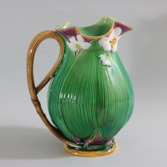 Large Minton Majolica Lily Jug Pitcher - 2174303