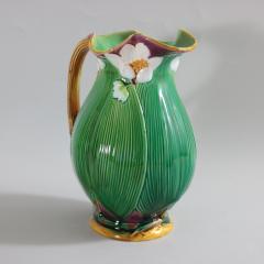 Large Minton Majolica Lily Jug Pitcher - 2174306