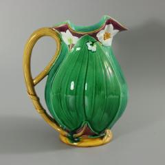 Large Minton Majolica Lily Jug Pitcher - 2727945