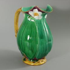 Large Minton Majolica Lily Jug Pitcher - 2727946