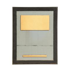 Large Mirror with Molded Polished Brass Frame 1970s - 2111595