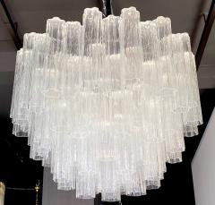 Large Modern Ice Tronchi Murano Glass Chandelier - 3980216