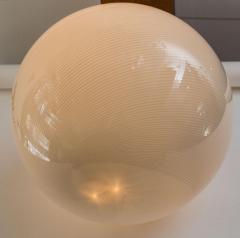 Large Modern Italian Swirl Globe Ceiling Fixture 1960ca - 4586981