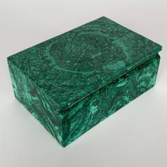 Large Modern Malachite Stone Jewelry Box - 1166337