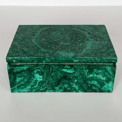 Large Modern Malachite Stone Jewelry Box - 1166340