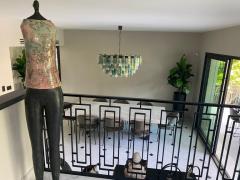 Large Modern Oval Shaped Multi Color Murano Glass Chandelier by Veneziani Arte - 4660222