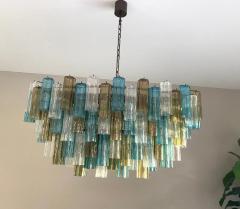 Large Modern Oval Shaped Multi Color Murano Glass Chandelier by Veneziani Arte - 4660224