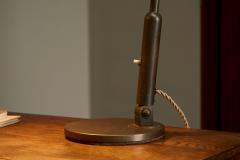 Large Modernist Desk Lamp in Patinated Brass 1930s - 4394515