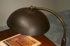 Large Modernist Desk Lamp in Patinated Brass 1930s - 4394526