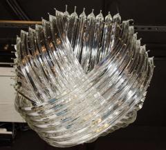 Large Modernist Murano Glass Ribbon Chandelier - 1580767