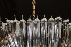Large Modernist Murano Glass Ribbon Chandelier - 1580769