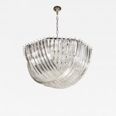 Large Modernist Murano Glass Ribbon Chandelier - 1582740