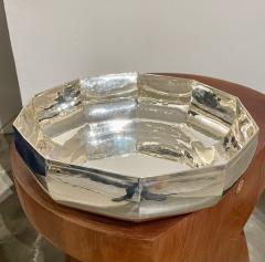 Large Modernist hand hammered center bowl  - 3581923