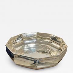 Large Modernist hand hammered center bowl  - 3591051