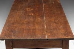 Large Monastic Console Table in Solid Oak France Mid 20th Century - 4606735