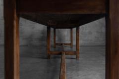 Large Monastic Console Table in Solid Oak France Mid 20th Century - 4606736