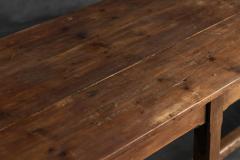 Large Monastic Console Table in Solid Oak France Mid 20th Century - 4606738
