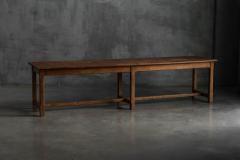 Large Monastic Console Table in Solid Oak France Mid 20th Century - 4606746