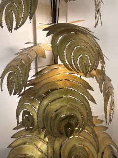 Large Monstera Floor Lamp attributed to Maison Jansen 1980s - 4361784