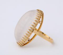 Large Moonstone and 18 kt Gold Ring - 1193751