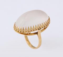 Large Moonstone and 18 kt Gold Ring - 1193756