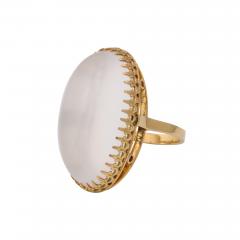 Large Moonstone and 18 kt Gold Ring - 1193810