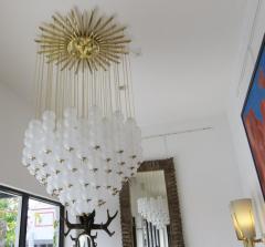Large Murano Glass Chandelier Italy - 1333643